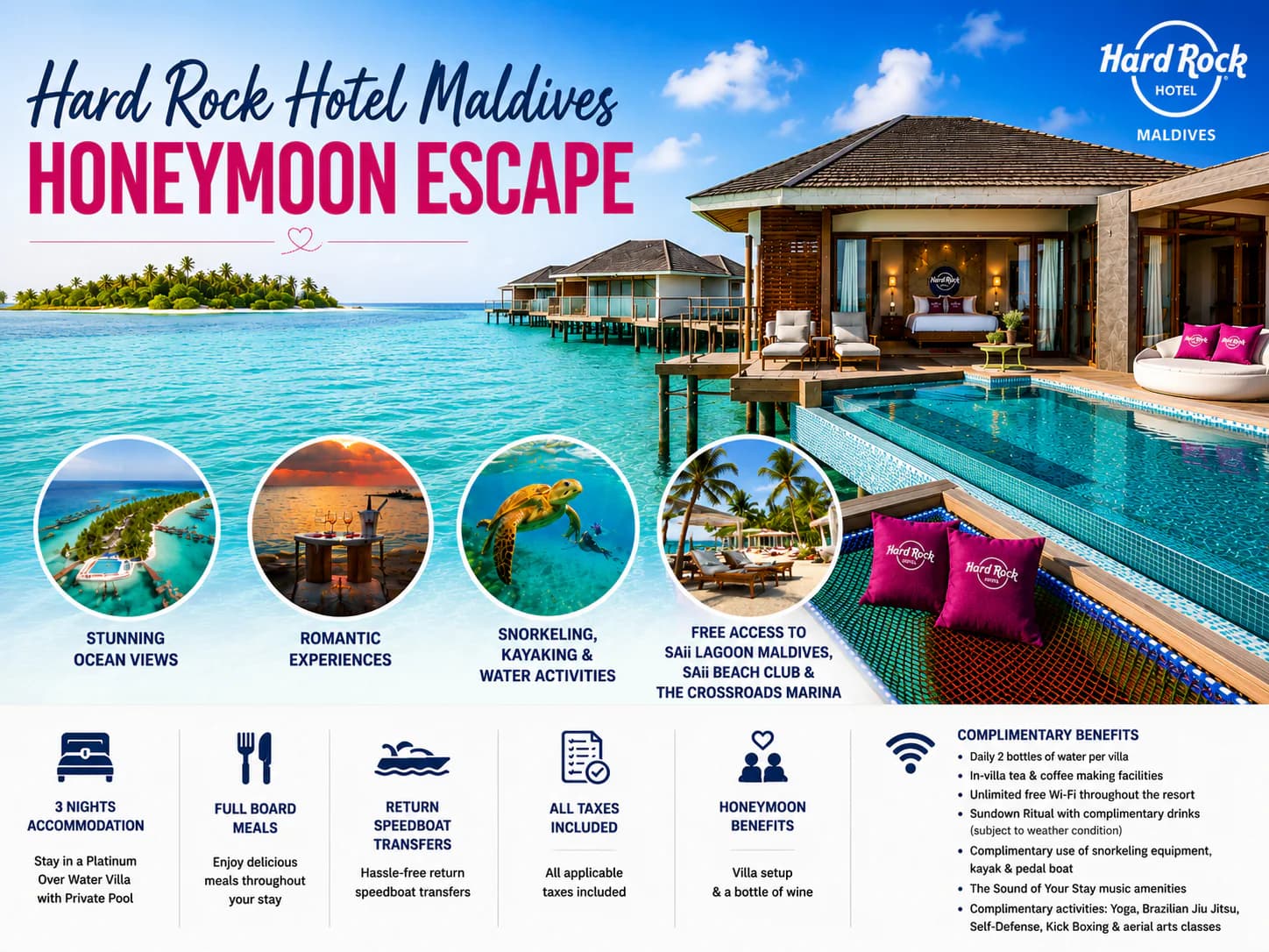 Hard Rock Hotel Maldives – Honeymoon Escape