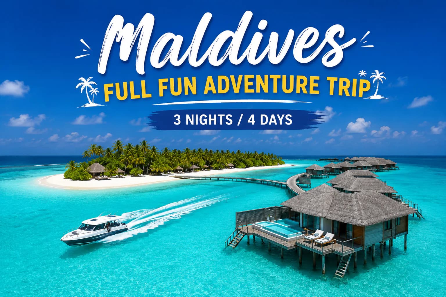 Maldives Full Fun Adventure Trip – 3 Nights / 4 Days